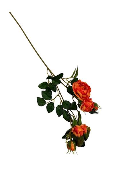Róża gałązka 50 cm pomarańczowa