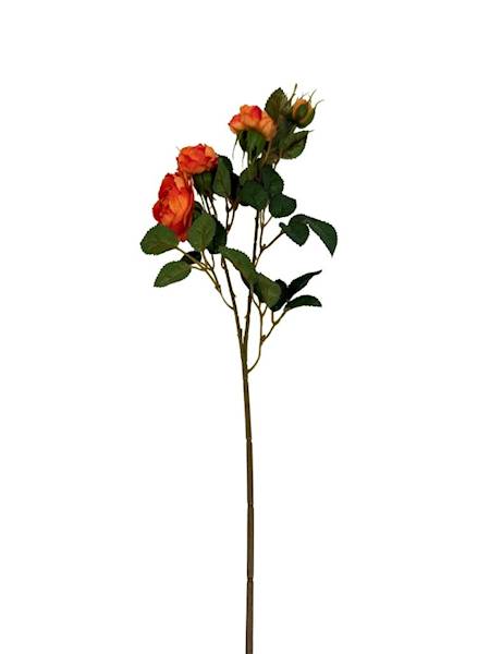 Róża gałązka 50 cm pomarańczowa
