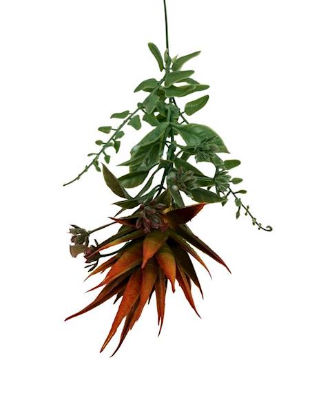 Dodatek sukulent gałązaka 46 cm pomarańczowy