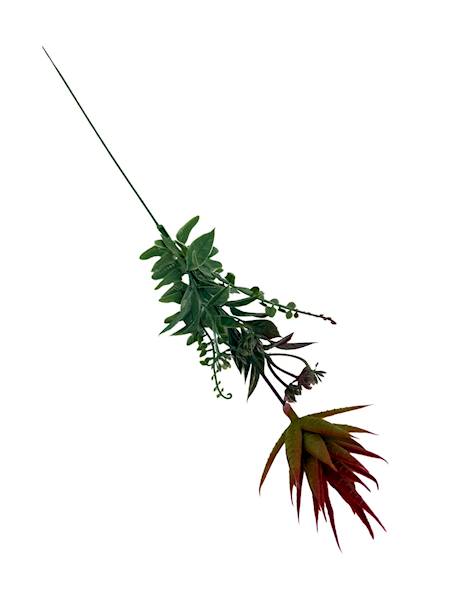 Dodatek sukulent gałązaka 46 cm czerwony