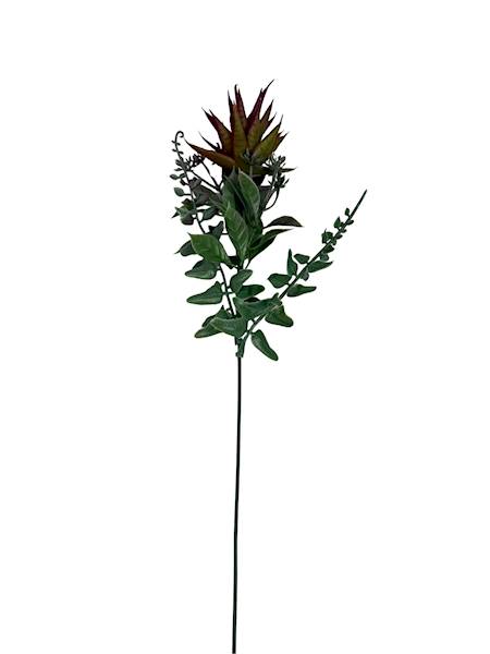 Dodatek sukulent gałązaka 46 cm czerwony