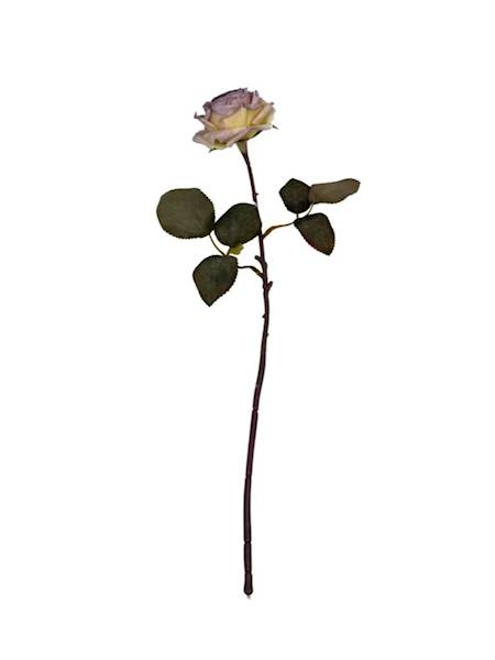 Róża gałązka 40 cm fiolet kremowy