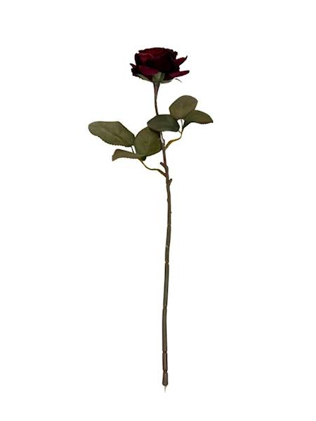 Róża gałązka 40 cm bordowa