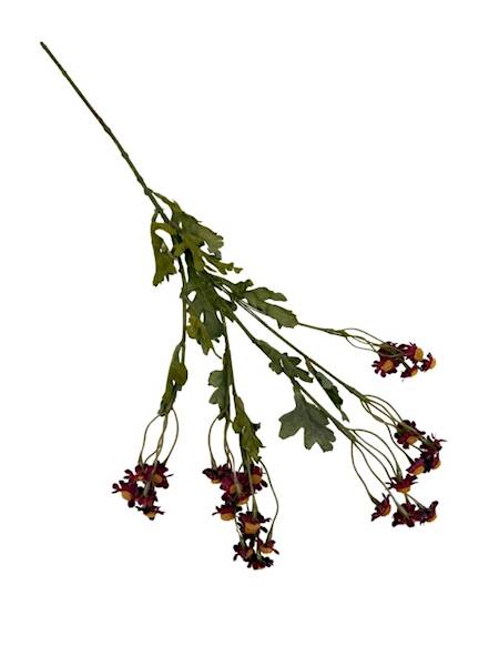 Margaretka rumianek gałązka 62 cm bordo