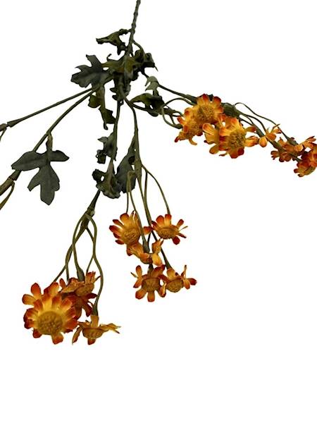 Margaretka rumianek gałązka 62 cm żółta pomarańcz