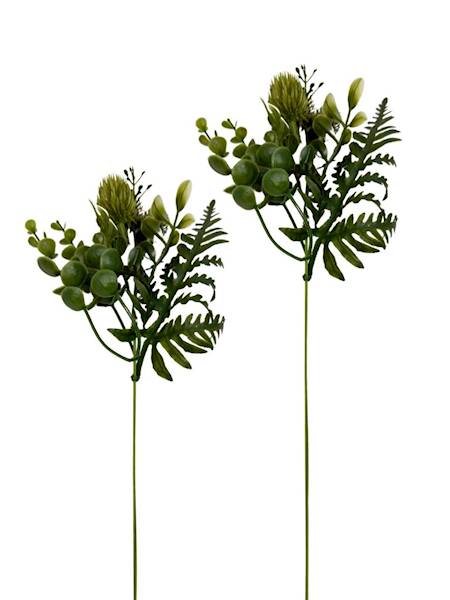 Dodatek czosnek galązka 40 cm zielony 2 SZTUKI