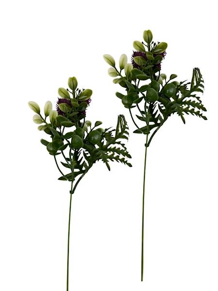 Dodatek czosnek galązka 40 cm fiolet 2 SZTUKI