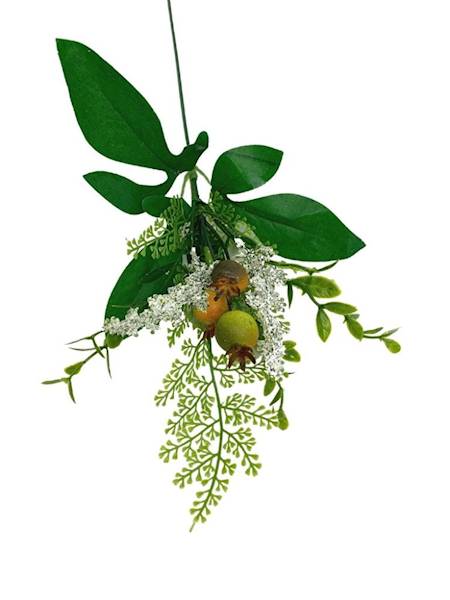 Pik dodatek florystyczny gałązka 38 cm biały