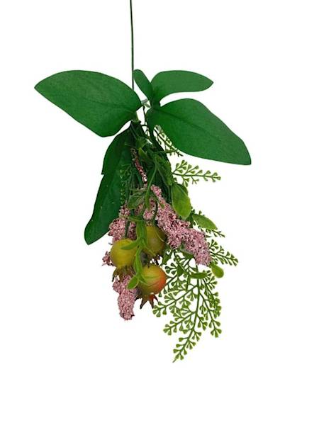 Pik dodatek florystyczny gałązka 38 cm brudny róż