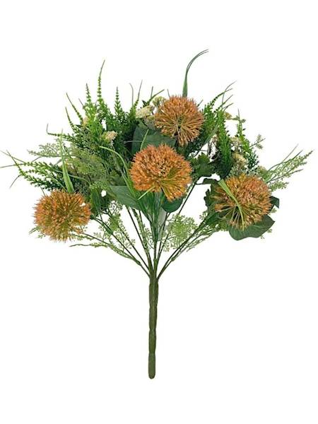 Bukiet mieszany z czosnkiem 41 cm pomarańczowy