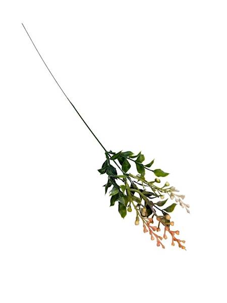 Dodatek gałązka serduszka 40 cm jasny pomarańcz