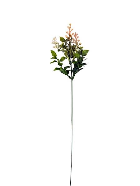Dodatek gałązka serduszka 40 cm jasny pomarańcz