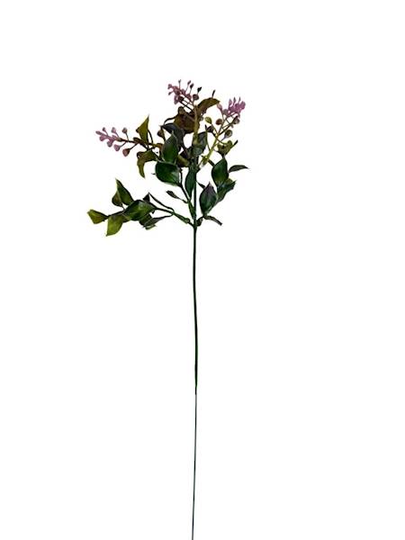 Dodatek gałązka serduszka 40 cm jasny fiolet