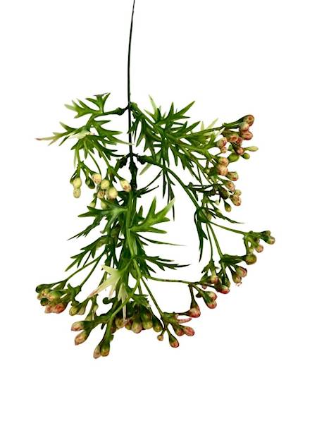 Dodatek plastikowy z kulkami 48 cm krem / czerwony