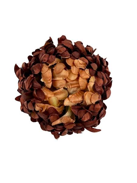 Chryzantema główka 11 cm brązowa