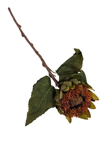 Słonecznik gałązka 45 cm pomarańcz