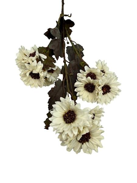 Chryzantem gałązka 64 cm biała