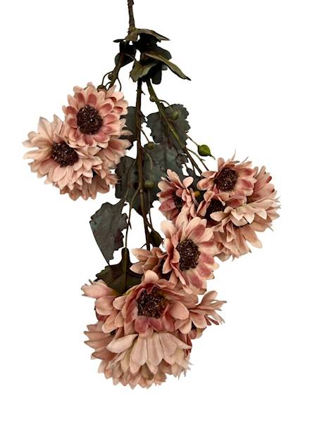Chryzantem gałązka 64 cm jasny brudny róż