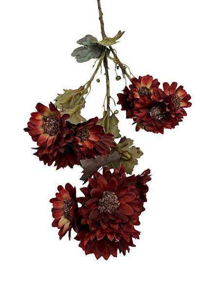 Chryzantem gałązka 64 cm bordowa