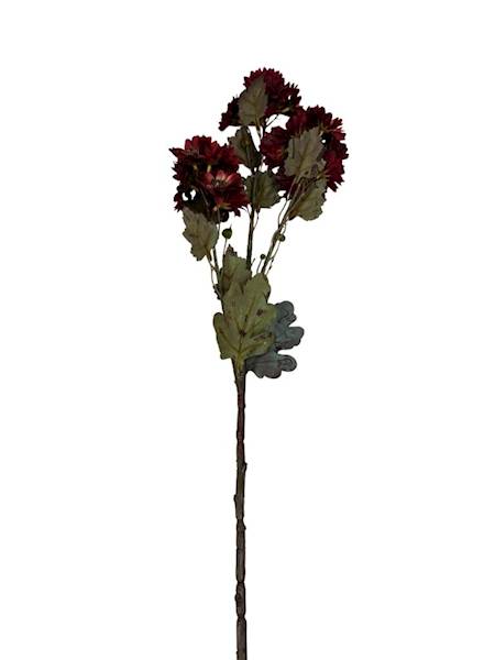 Chryzantem gałązka 64 cm bordowa