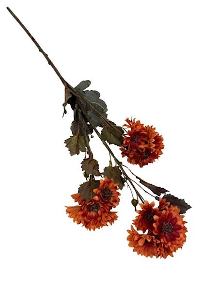 Chryzantem gałązka 64 cm pomarańczowa