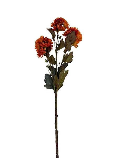 Chryzantem gałązka 64 cm pomarańczowa