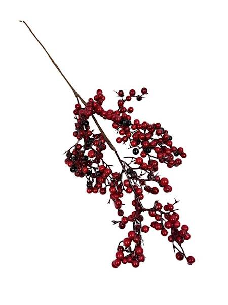Gałązka kulki czerwone 50 cm