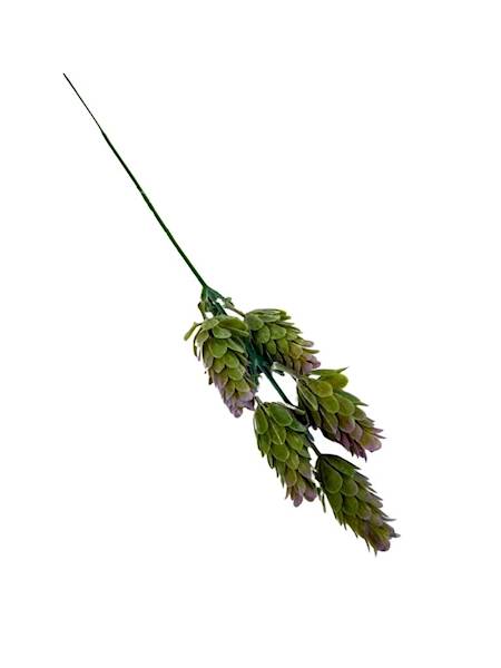 Chmiel gałązka 29 cm zielony jasny fiolet 2 SZTUKI