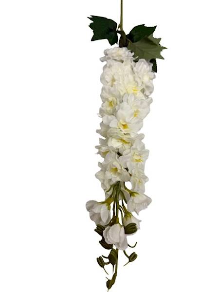 Ostróżka gałązka 90 cm biała