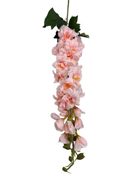 Ostróżka gałązka 90 cm pudrowy róż