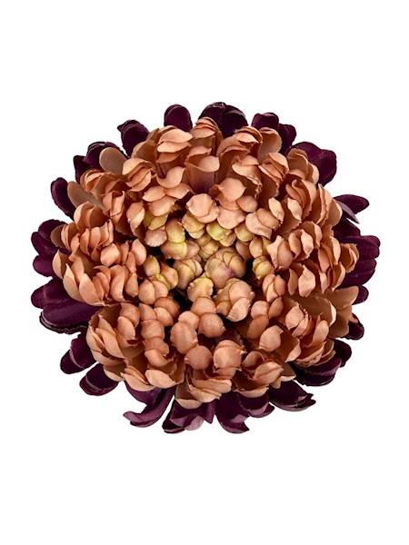 Chryzantema główka XL 16 cm brudny róż i fiolet