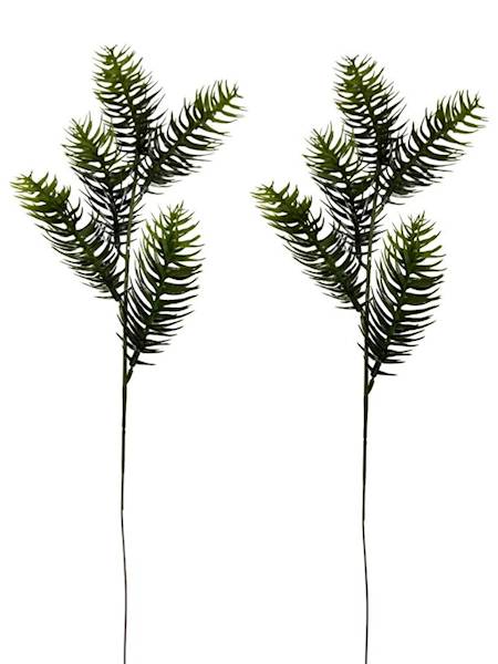 Dodatek  gałązka 56 cm zielony 2 SZTUKI