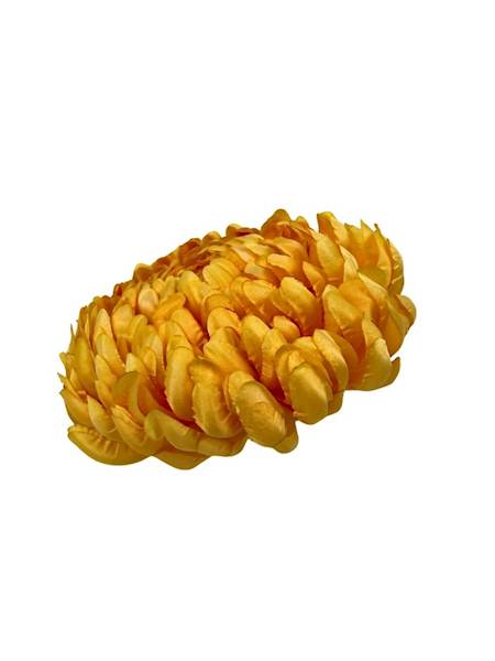 Chryzantema główka XL 16 cm żółta