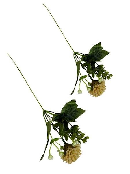 Dodatek czosnek gałązka 31 cm beż 2 SZTUKI