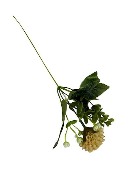 Dodatek czosnek gałązka 31 cm beż 2 SZTUKI