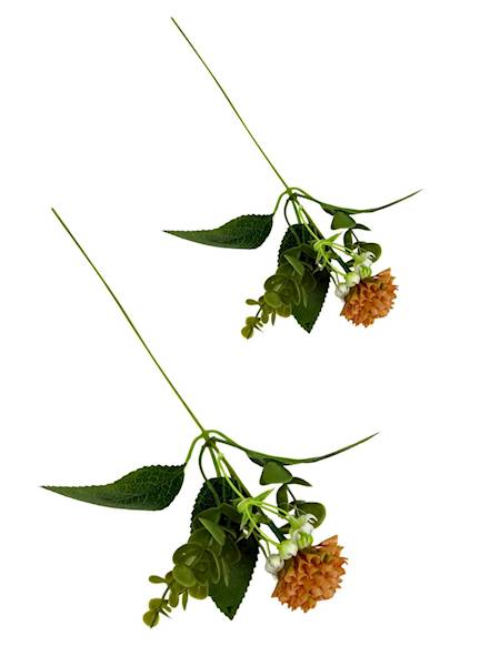 Dodatek czosnek gałązka 31 cm pomarańcz 2 SZTUKI
