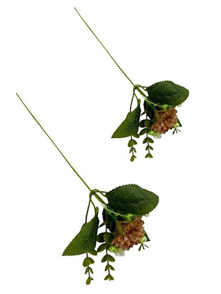 Dodatek czosnek gałązka 31 cm brąz 2 SZTUKI