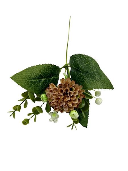 Dodatek czosnek gałązka 31 cm brąz 2 SZTUKI