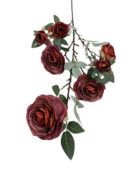 Róża gałązka 90 cm ceglana