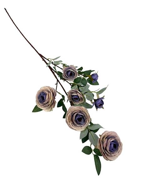 Róża gałązka 90 cm beż i fiolet