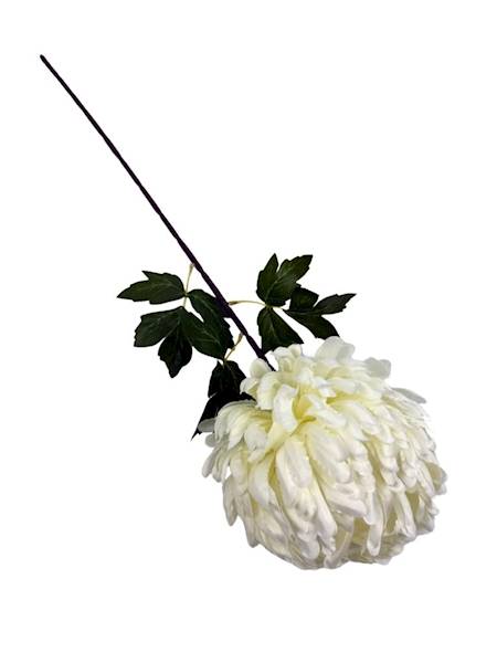 Chryzantema gałązka 76 cm biała