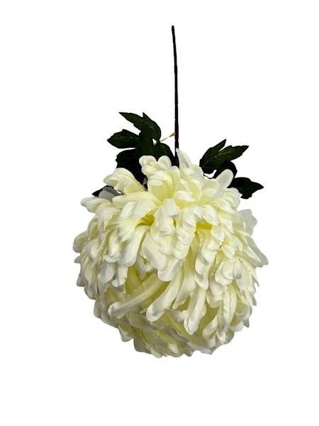 Chryzantema gałązka 76 cm biała