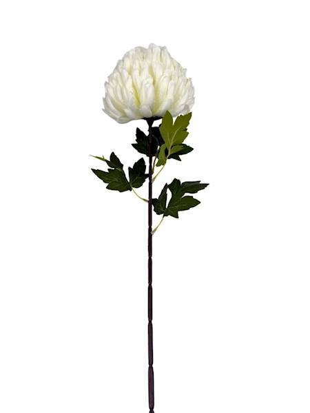 Chryzantema gałązka 76 cm biała