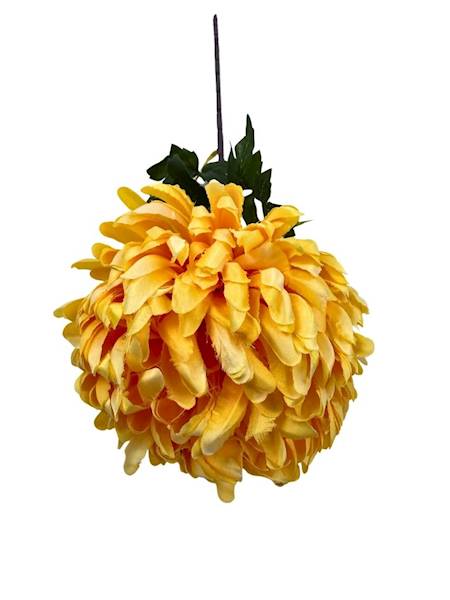 Chryzantema gałązka 76 cm żółta