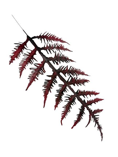 Liść paproć gałązka 64 cm bordo