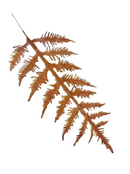 Liść paproć gałązka 64 cm pomarańcz