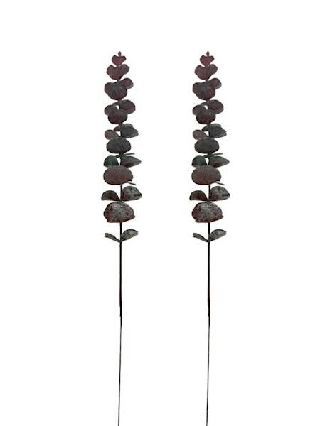 Eukaliptus gałązka 50 cm bordo 2 SZTUKI
