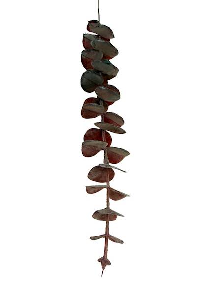 Eukaliptus gałązka 50 cm bordo 2 SZTUKI