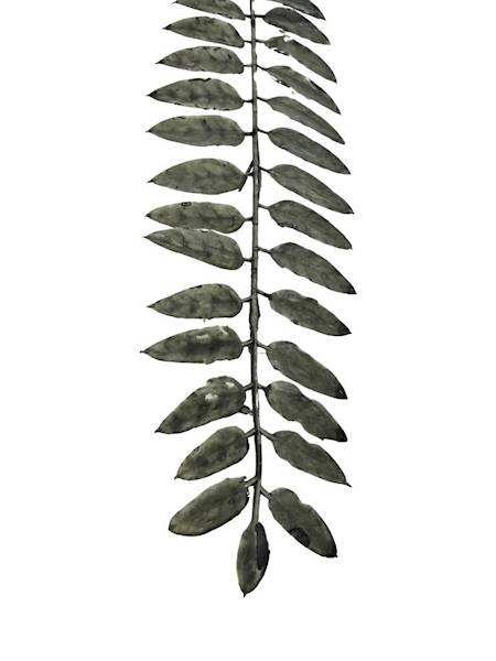 Liść gałązka 50 cm szary 2 SZTUKI