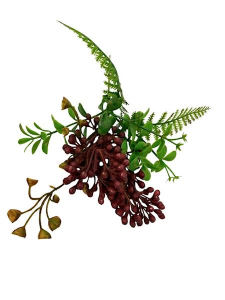 Dodatek kulki gałązka 36 cm bordo 2 SZTUKI